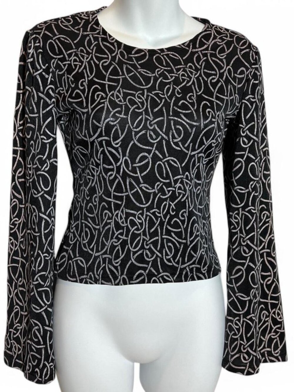 Alter Native Abstract Long Sleeve Blouse